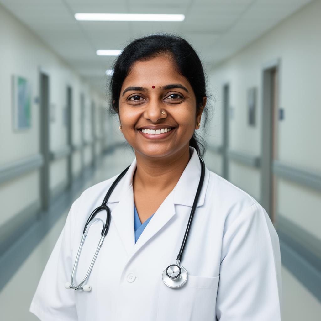 Indian female doctor